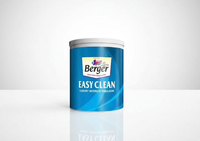 Berger Easy Clean Interior Paint White Emulsion Wall Paint(900 ml)