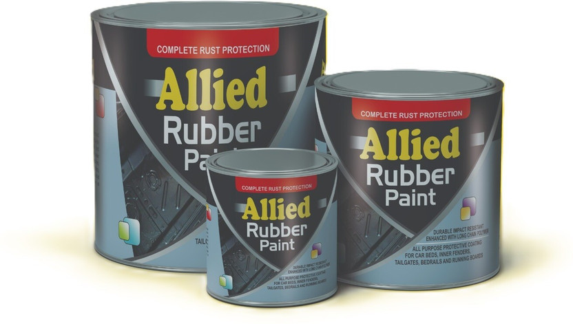 Magic Paints Allied Ultimate Rubber Paint with Complete Rust Protection Durable & Waterproof Coating BLACK Enamel Wall Paint(500 ml)