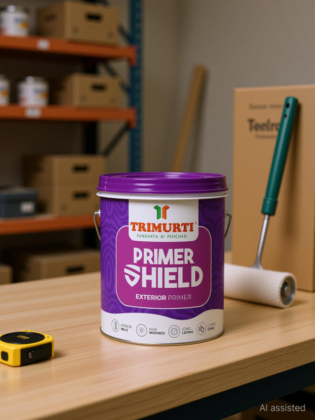 Trimurti 1 L Exterior Primer Shield Orange Solvent Wall Paint(1 L)
