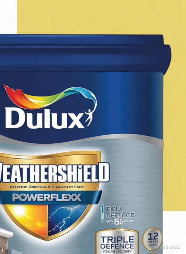 Dulux Weathershield Powerflexx Exterior Emulsion Paint | High Gloss Finish ZESTY Emulsion Wall Paint(4 L)