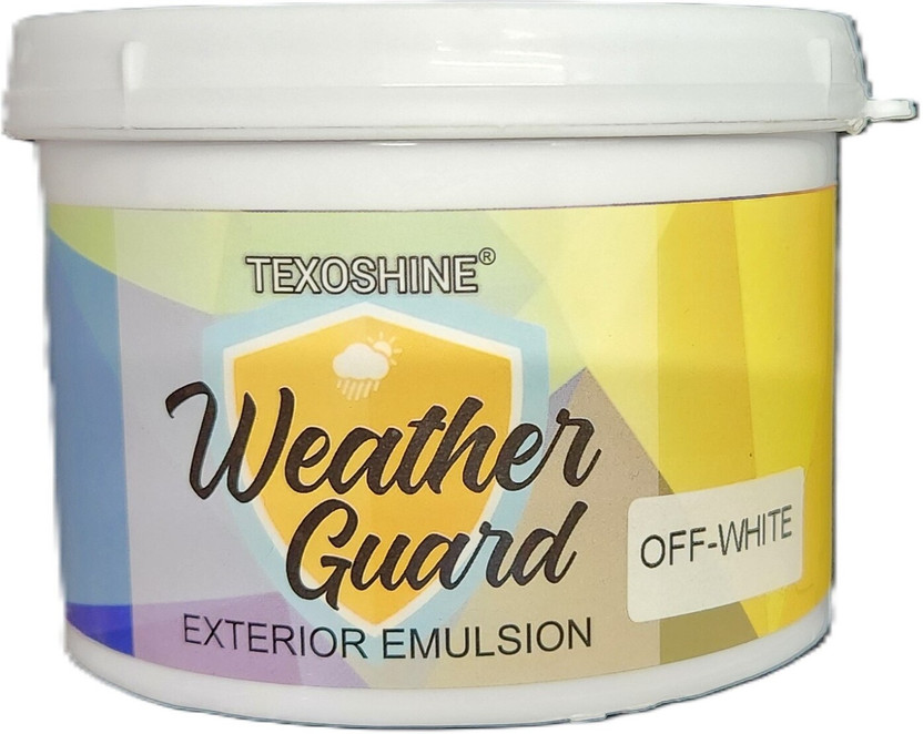 Texoshine EXTERIOR PAINT OFF WHITE Emulsion Wall Paint(500 ml)
