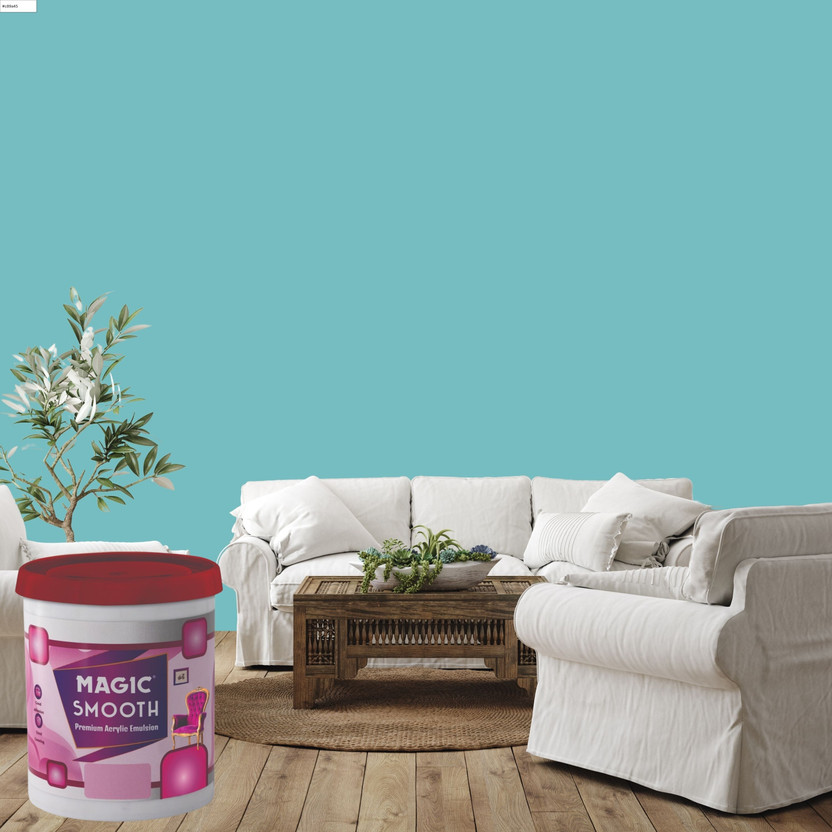Magic Paints Smooth Premium Acrylic Interior Emulsion |Good Adhesion |Perfectly Washable | |Low Particle Size Provides Smooth Finish MORNING FROST Emulsion Wall Paint(1 L)