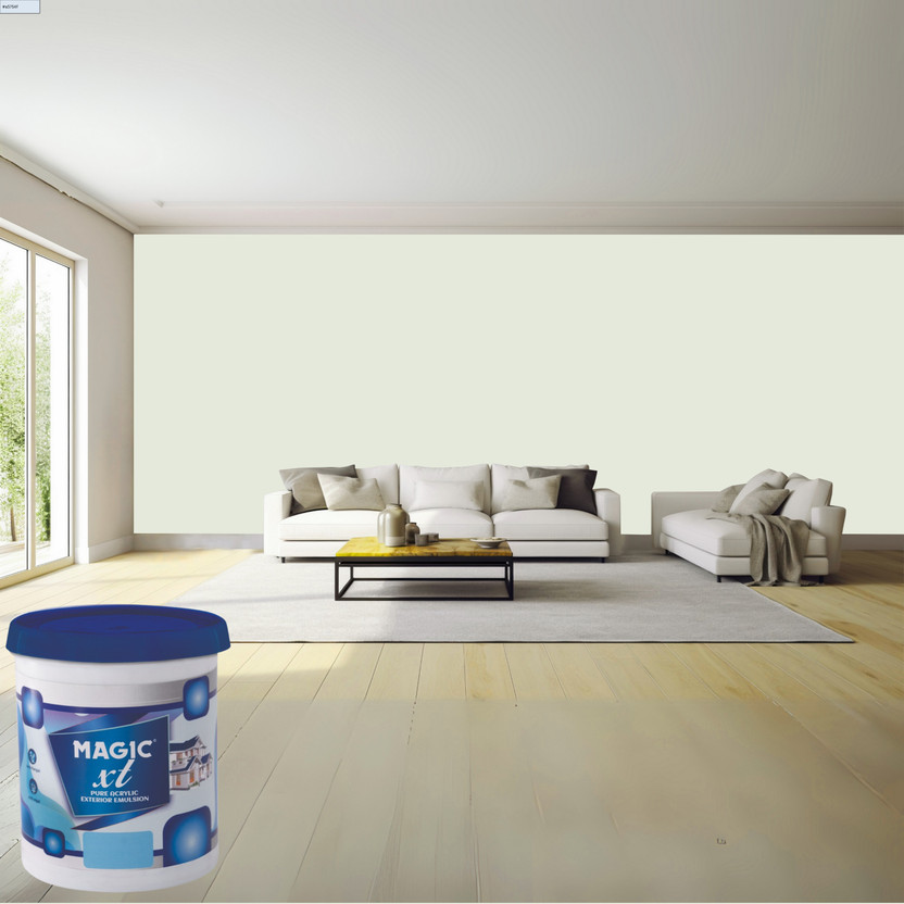 Magic Paints Magic XT-PRO Exterior Emulsion | Weatherproof Wall Paint | Exterior Wall Paint JADE CREAM Home Colour Paint|Wall Paint Emulsion Wall Paint(1 L)