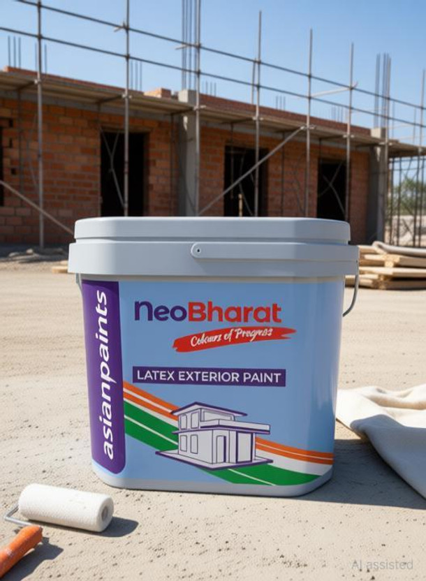 Asian Paints Neo Bharat Exterior 10L White Distemper Wall Paint(10 L)