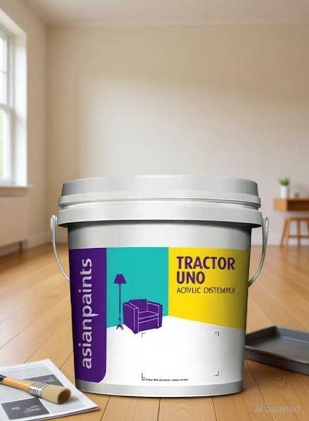 ASIANPAINTS Tractor uno 20kg distemper White Distemper Wall Paint(20 kg)