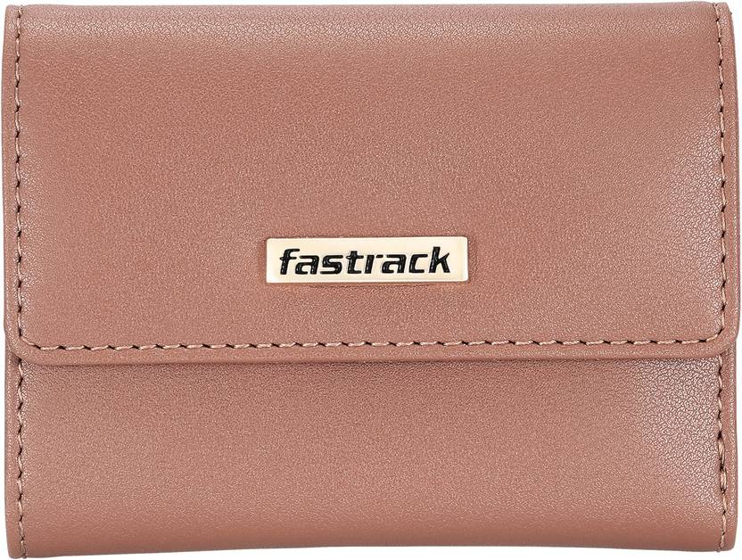 Fastrack Women Casual Brown Artificial Leather Wrist Wallet  (6 Card Slots)
