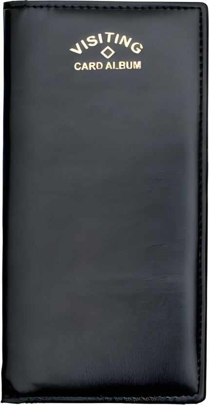 VividDesk Men & Women Casual, Ethnic, Formal, Travel, Trendy Black Genuine Leather Card Holder(36 Card Slots)