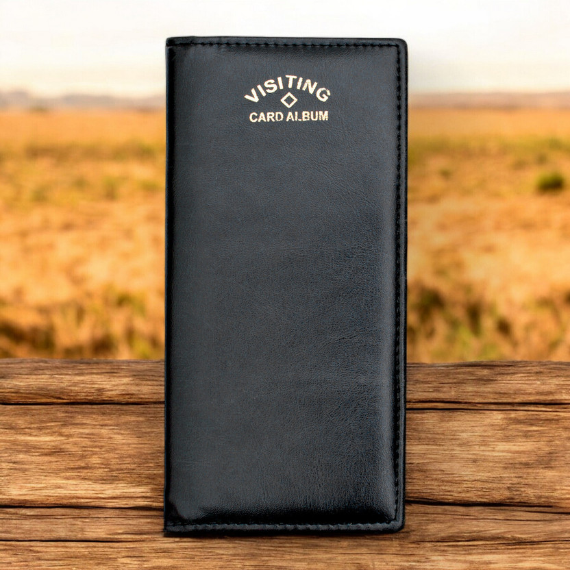 CAMPIO Men & Women Casual, Trendy Black Artificial Leather Card Holder(24 Card Slots)