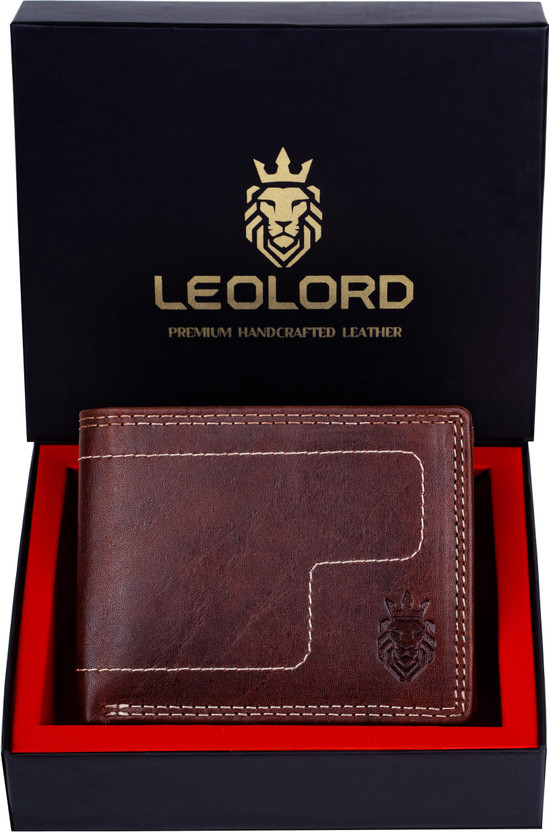 LEOLORD LEOLORD Men Trendy, Formal, Ethnic Brown Genuine Leather Wallet(9 Card Slots) - Flipkart Deal
