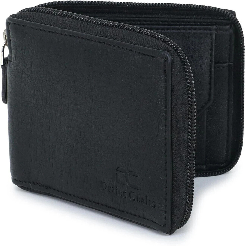 DEZiRE CRAfTS Men Trendy, Travel, Formal, Evening/Party, Casual, Ethnic Brown Genuine Leather, Fabric Wallet(7 Card Slots)