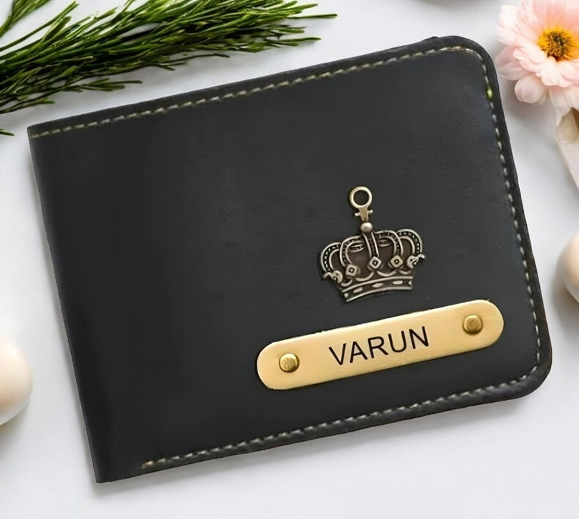 CELED Men Formal Black Genuine Leather Wallet(8 Card Slots)