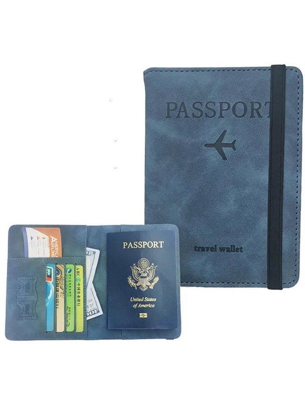 ADL PASSION Men & Women Travel Blue Artificial Leather Card Holder(5 Card Slots)