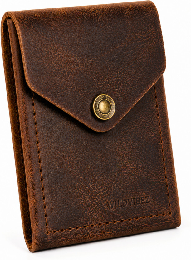 WILDVIBEZ WILDVIBEZ Men & Women Casual, Formal, Travel, Trendy Brown Genuine Leather Wallet(6 Card Slots) - Flipkart Deal