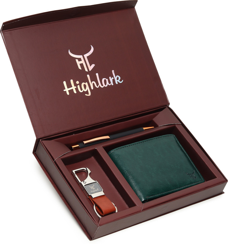 Highlark Wallet,Key Chain & Pen(Multicolor)