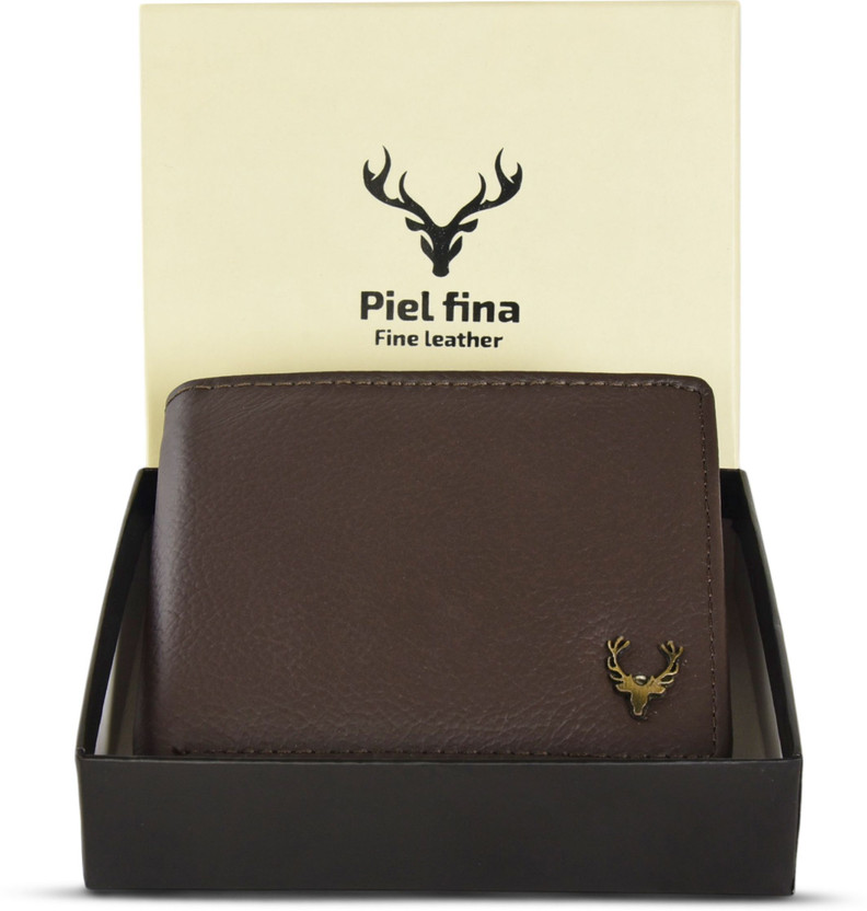 Skin Hunt Men Formal, Evening/Party, Formal Brown Genuine Leather Wallet(6 Card Slots)