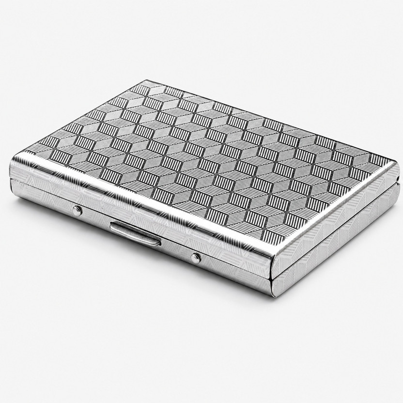 BEDIVINE Men & Women Casual, Formal, Travel, Trendy Silver Aluminium Card Holder(7 Card Slots)