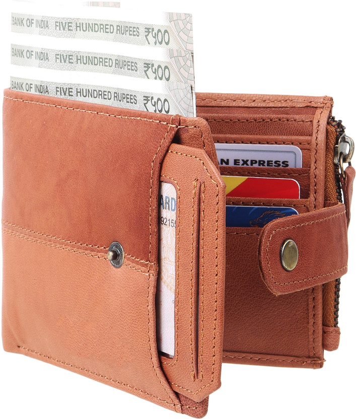 ree ree cope Men Formal, Trendy Tan Genuine Leather Wallet(12 Card Slots) - Flipkart Deal