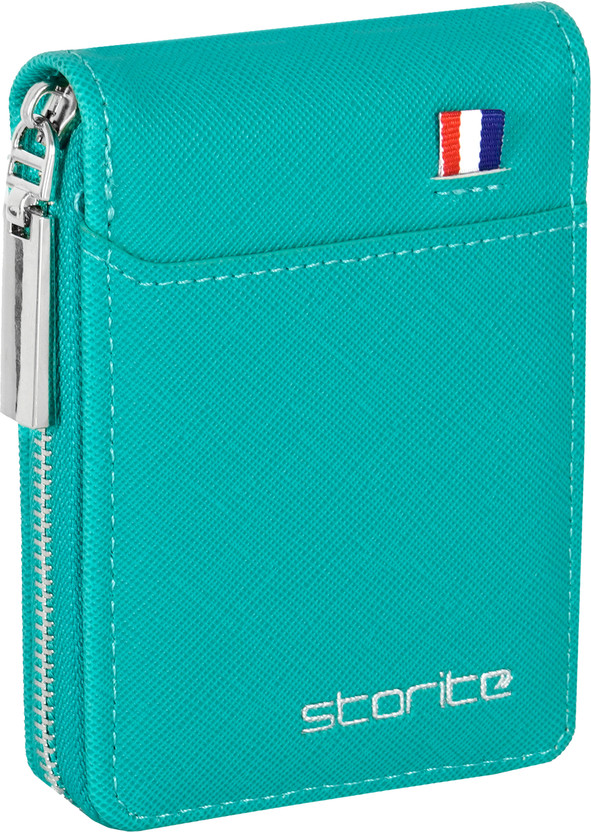 STORITE Men & Women Casual, Formal, Travel, Trendy Green Artificial Leather Card Holder(9 Card Slots)