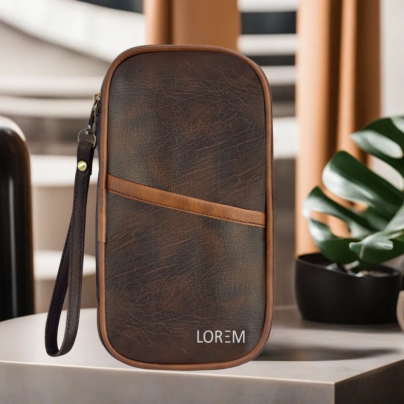 LOREM LOREM Men & Women Travel Brown, Tan Artificial Leather Document Holder(9 Card Slots) - Flipkart Deal