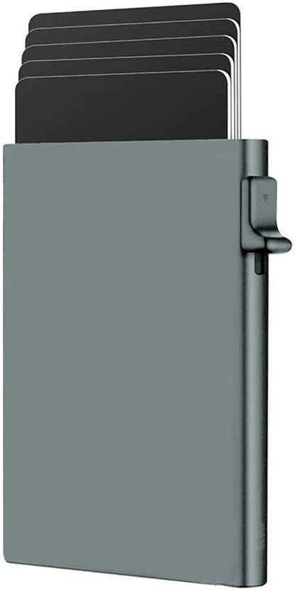 swagson Men & Women Casual, Evening/Party, Travel, Trendy, Formal Silver Plastic, Aluminium Card Holder(10 Card Slots)