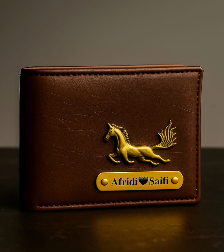 ZynCraft Men & Women Casual Brown Artificial Leather Wallet(3 Card Slots)