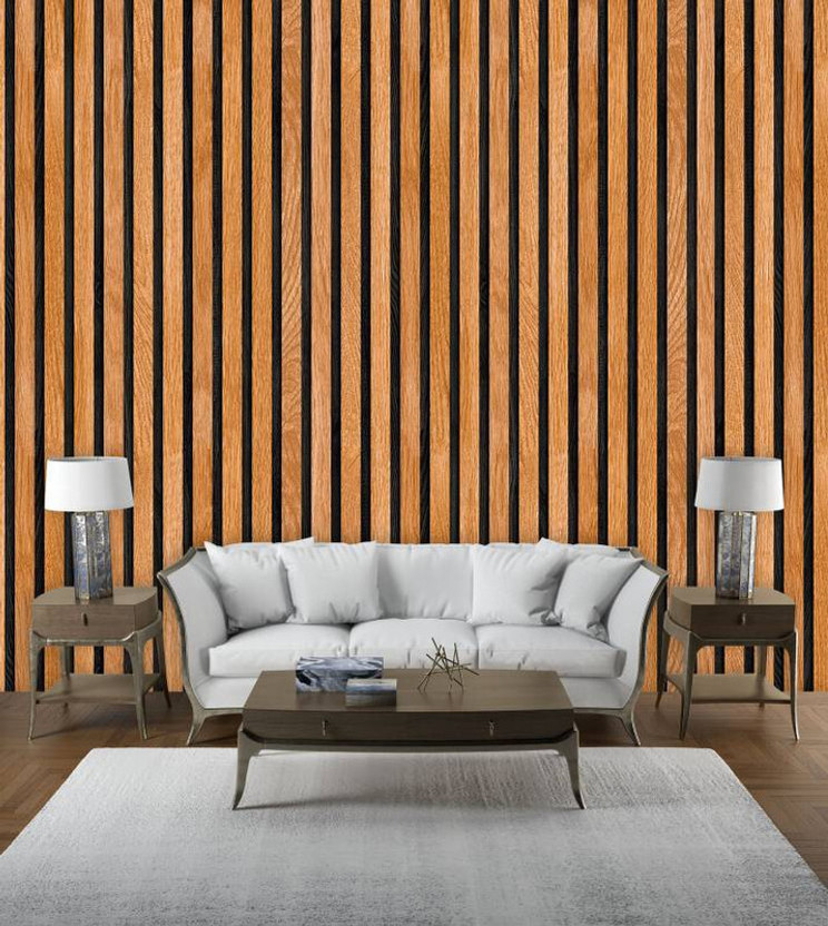 NINTY 500 cm x 45 cm Waterproof Decorative Vinyl Wallpaper(Brown)