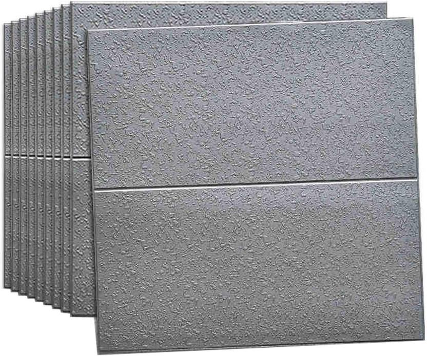 Yalin Yalin 70 cm x 70 cm Abstract Vinyl Wallpaper(Grey, Pack of 5) - Flipkart Deal