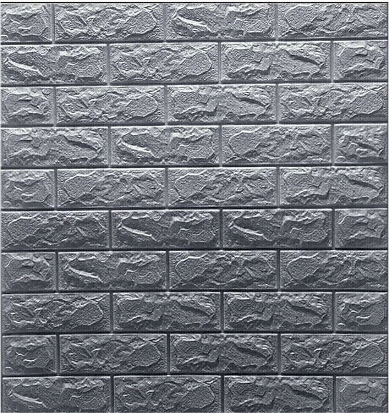 Tlismi 77 cm x 70 cm Waterproof Decorative Vinyl Wallpaper(Black, Pack of 2)