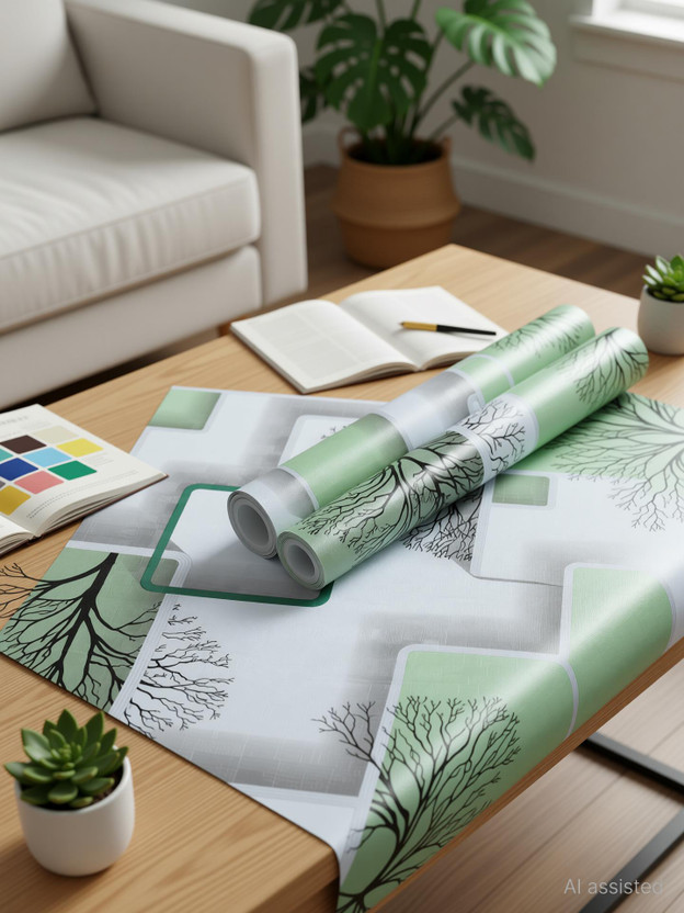 Wallopedia Wallopedia 45 cm x 500 cm Waterproof Decorative Vinyl Wallpaper(Multicolor) - Flipkart Deal