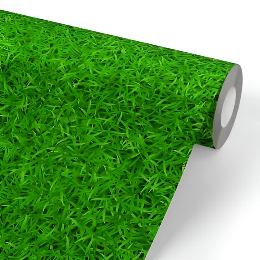 GNRC 40 cm x 160 cm Waterproof Decorative Vinyl Wallpaper(Green, Pack of 5)
