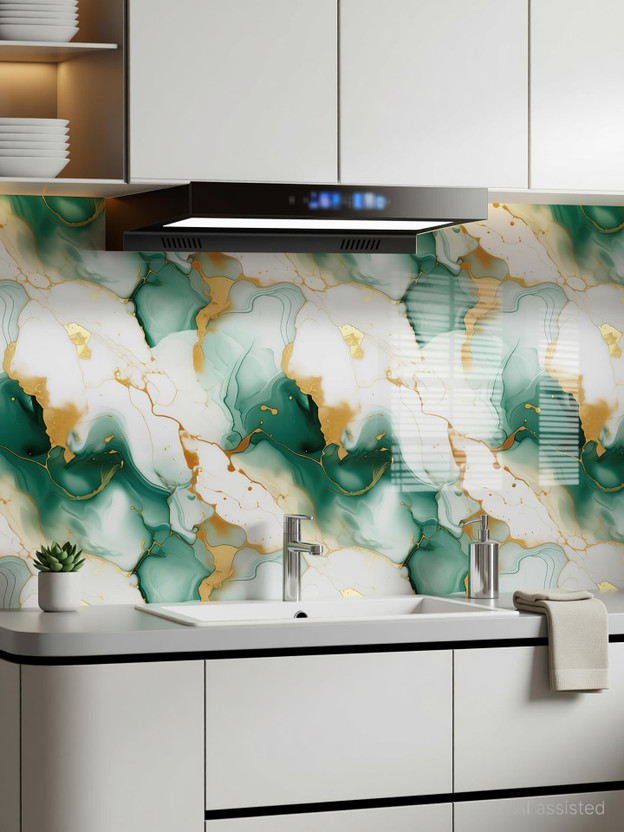 Floppy 60 cm x 200 cm Waterproof Decorative Vinyl Wallpaper(Multicolor, Pack of 12)