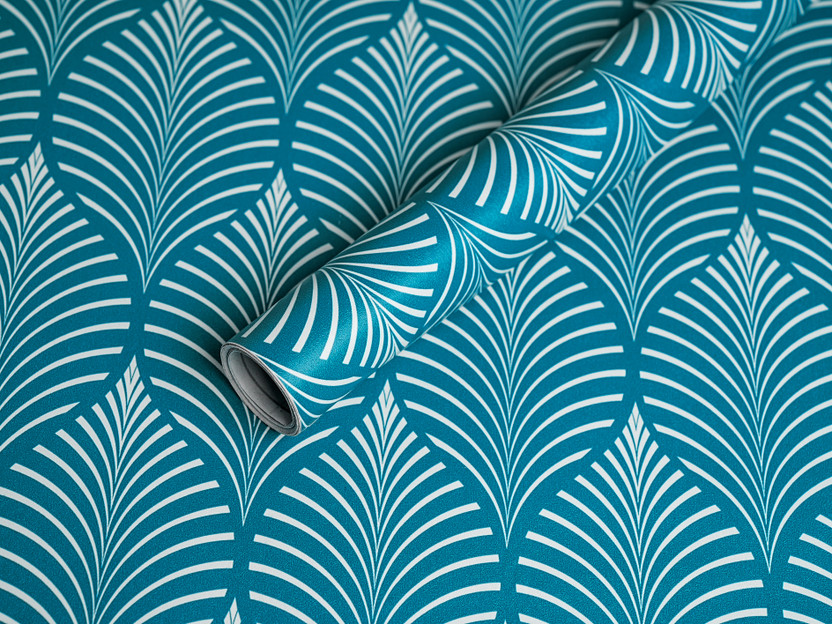 yes collections 200 cm x 45 cm Waterproof Decorative Vinyl Wallpaper(Blue)