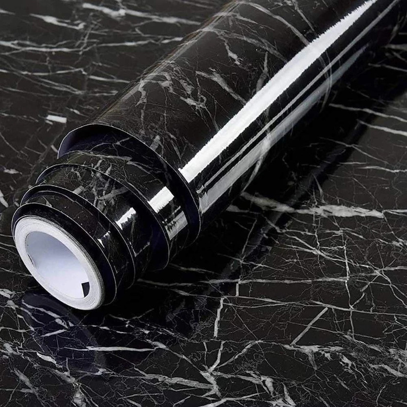 HGS ENTERPRISE 200 cm x 60 cm Classics Paper Wallpaper(Black)
