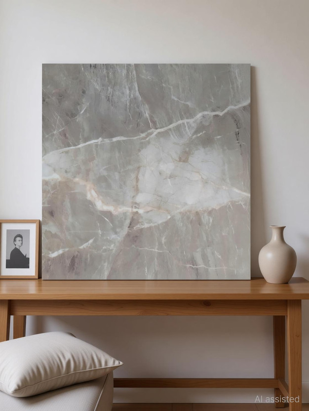 grofly 30 cm x 30 cm Waterproof Decorative Vinyl Wallpaper(Brown, Pack of 4)