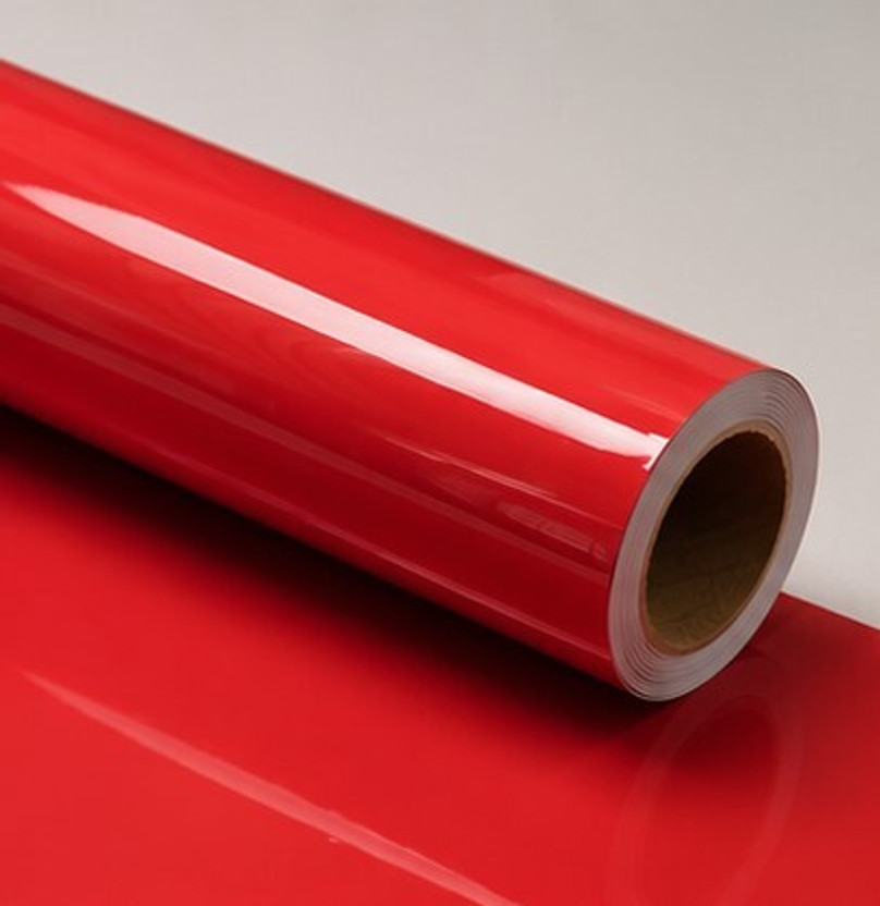 SEAHOM 152 cm x 30 cm Minimal Art Vinyl Wallpaper(Red)