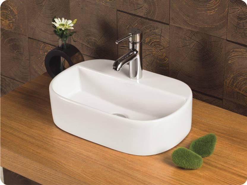 Bherunath Oval Shape Ceramic Wall Hung And Table Top Premium Ceramic