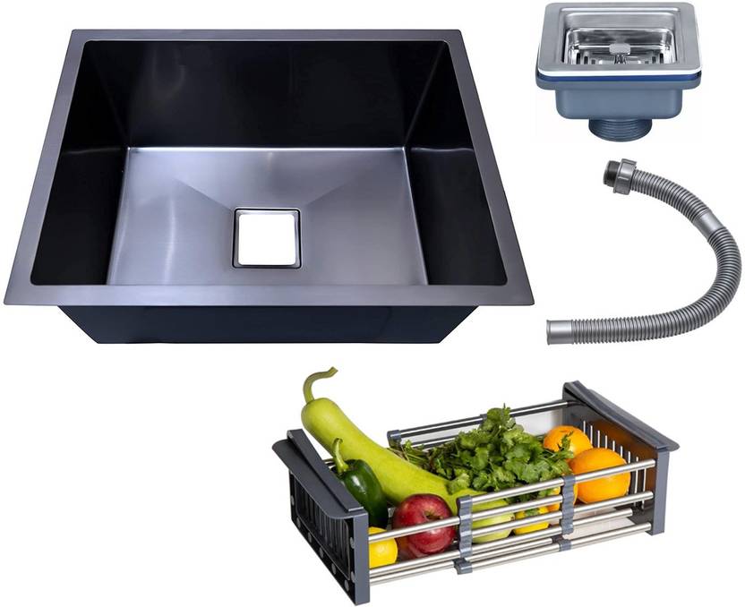 Aarvik Matte Finish 304 Grade Stainless Steel Single Bowl Kitchen Sink