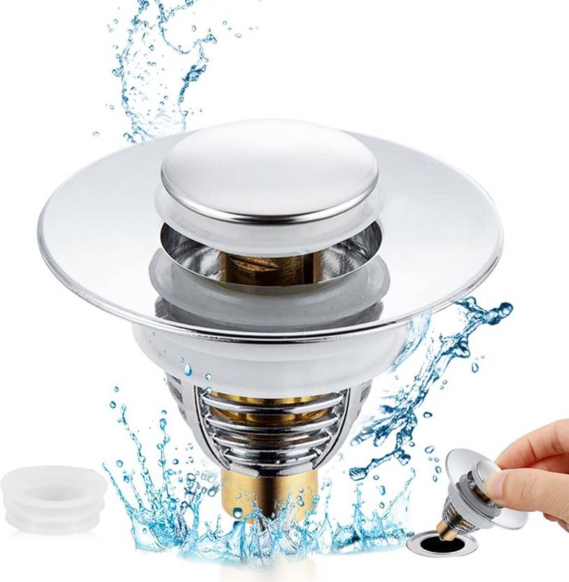 HASTHIP Waste Coupling for Wash Basin, Universal Pop Up Sink Plugs