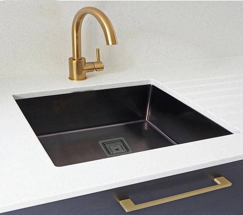 Aarvik PREMIUM SINKS STAINLESS STEEL SINGLE BOWL KITCHEN SINK WITH