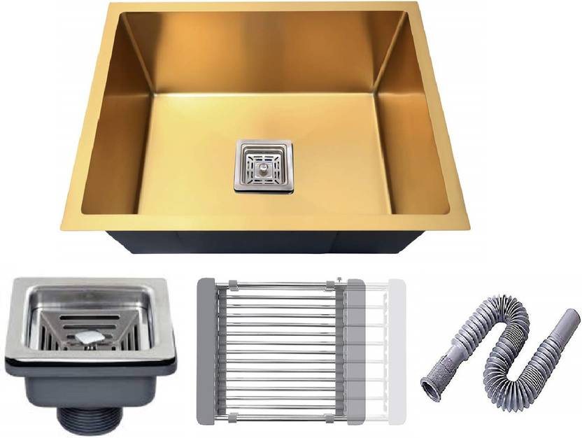 MESSINA (24"x18"x10") HANDMADE KITCHEN SINK SOUND PROOF STAINLESS STELL