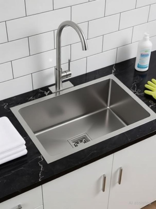 GLOXY GLOXY Stainless Steel Kitchen Sink with Vegetable Washing Basket | Sink Wash Basin SS 304 GRADE 24"x18"x10" SINGLE BOWL HANDMADE Kitchen Sink, Satin Finish Vessel Sink(Silver) - Flipkart Deal