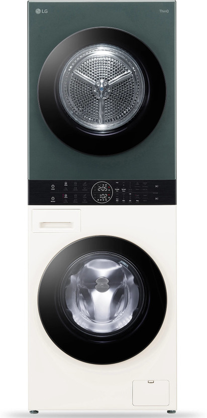 LG 13 kg WashTower, AI Direct Drive & DUAL Inverter Heat Pump, Wi-Fi, Steam Fully Automatic Front Load Washing Machine with In-built Heater Multicolor(FWT1310BG)