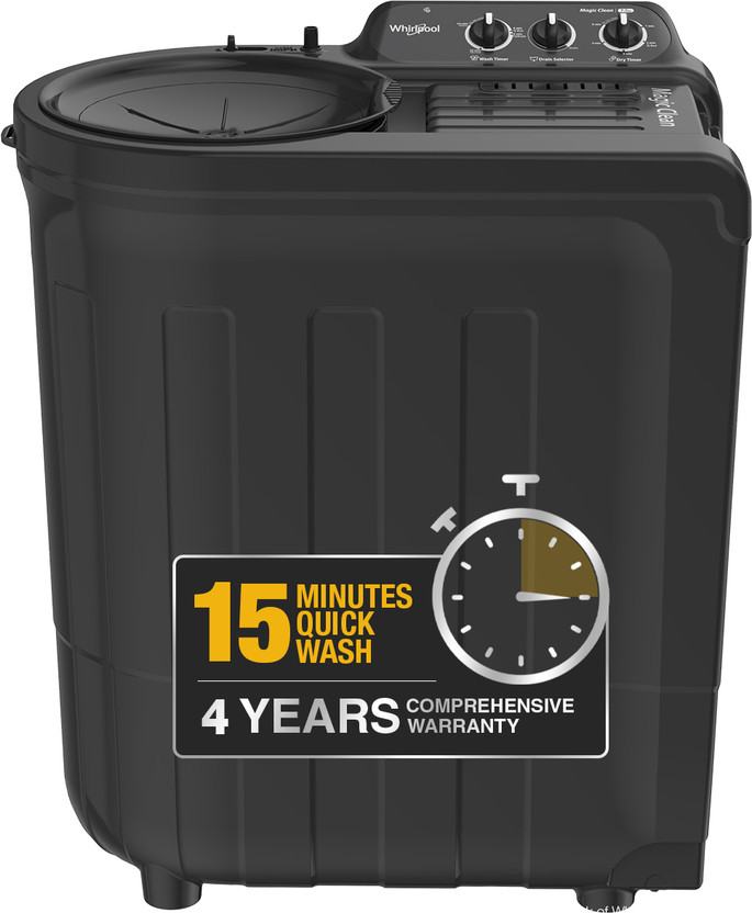 Whirlpool 7.5 kg Semi Automatic Top Load Washing Machine Grey(MAGIC CLEAN 7.5 GREY DAZZLE (5YR)-S)