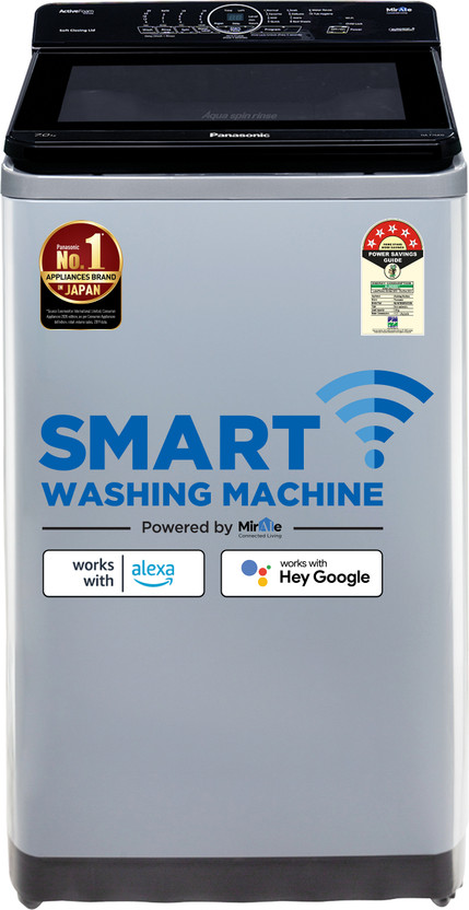 Panasonic 7 kg Wi-Fi Enabled Smart Washing Machine Fully Automatic Top Load Silver(NA-F70A10LRB)