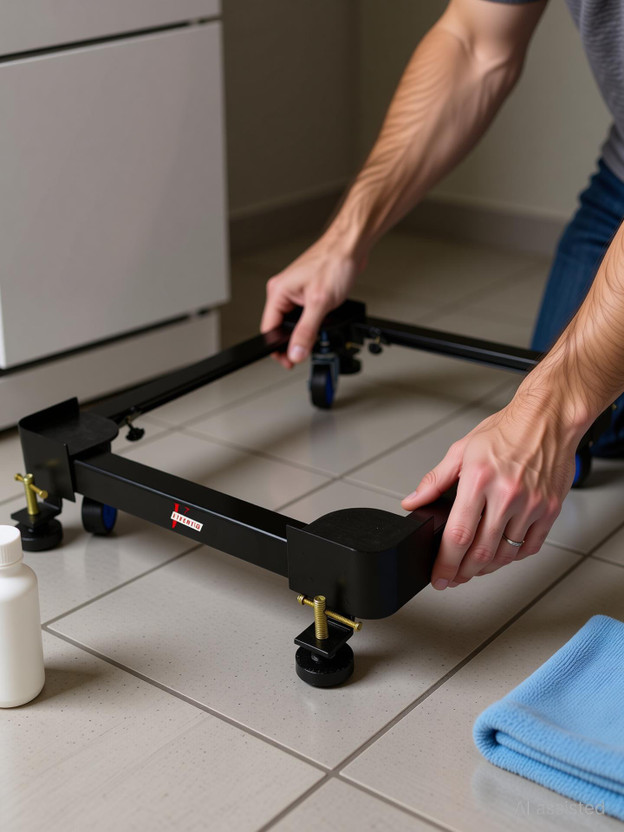 Viventiq Washing Machine, Refrigerator, Water Cooler, Air Cooler Material Iron, PP (Polypropylene)(79 cm x 64 cm)