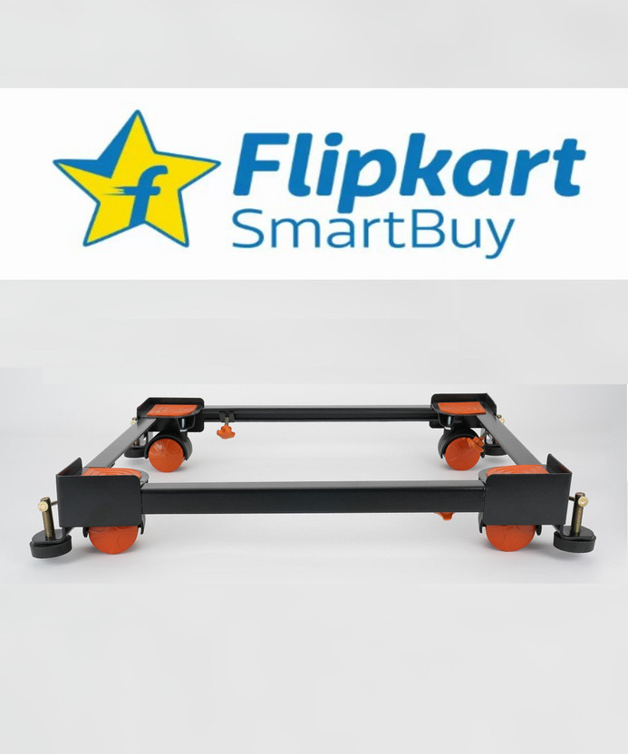 Flipkart SmartBuy Water Cooler, Air Cooler, Washing Machine Top Load, Front Load Heavy Duty Trolley Stand Material Iron(63 cm x 78 cm)
