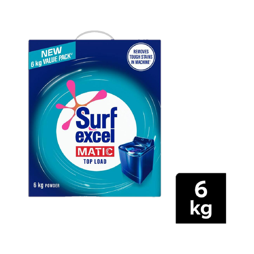 Surf excel Matic Top Load Detergent Powder(6 kg)