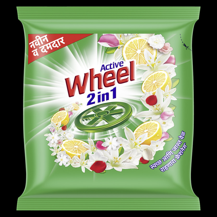 Wheel Active 2 in 1 Clean and Fresh Detergent Powder(500 g)
