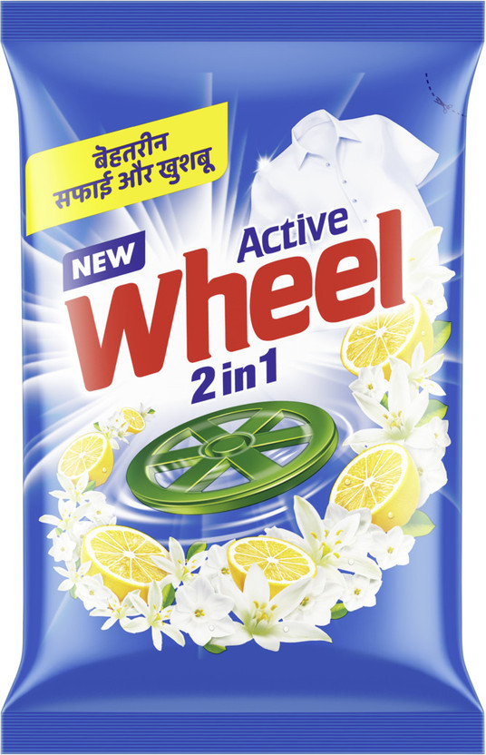 Wheel Active 2 in 1 Blue Detergent Powder(1 kg)