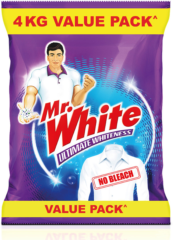 Mr. White Ultimate Whiteness Detergent Powder(4 kg)